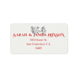 Etiqueta de dirección de Cherub