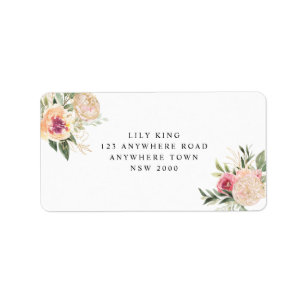 Etiqueta de dirección de colonias y salas de Relie