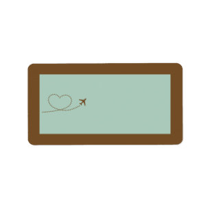 Etiqueta de dirección de correo del Boda del coraz