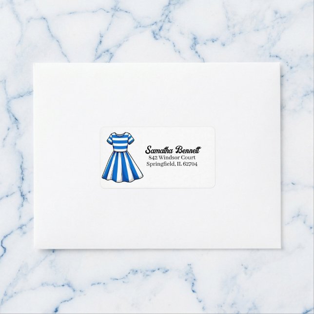 Etiqueta de dirección de cumpleaños de marinero de (Nautical charm on every letter.)