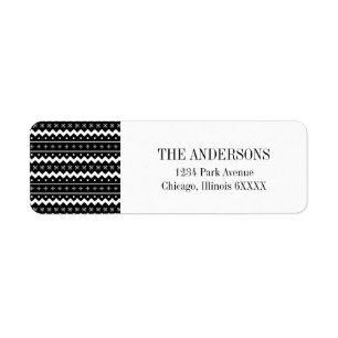 Etiqueta de dirección de deseos cálidos de Holiday