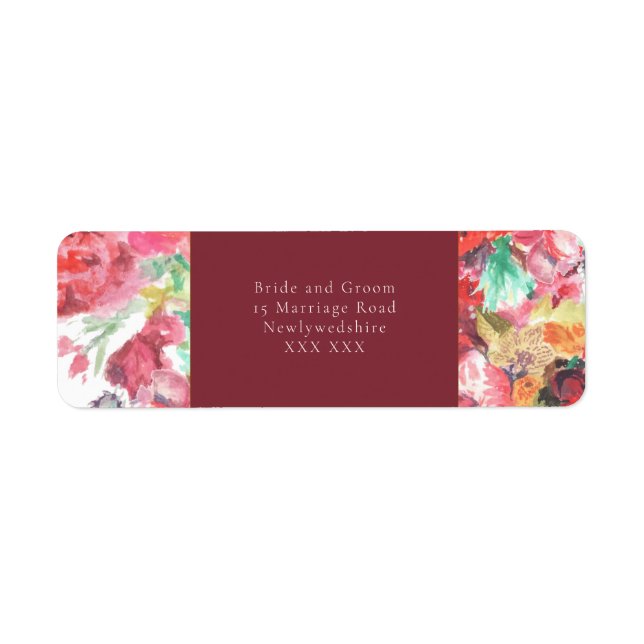 Etiqueta de dirección de devolución (Frente)