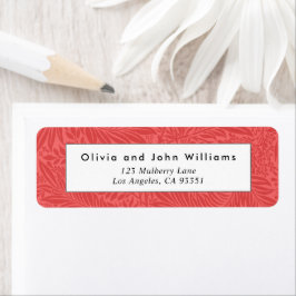 Etiqueta de dirección de devolución botánica de co