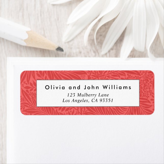 Etiqueta de dirección de devolución botánica de co (In situ)