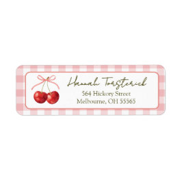 Etiqueta de dirección de devolución Cherry Sweet