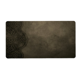 Etiqueta de dirección de devolución clásica 