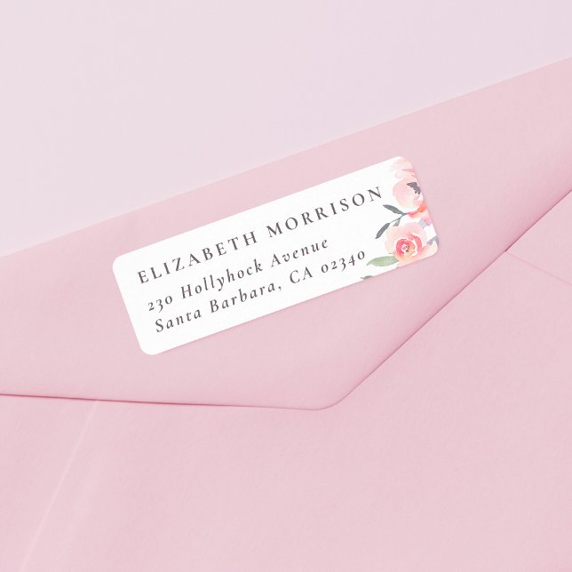 Etiqueta de dirección de devolución con nombre per (Return Address Label Mock-up)