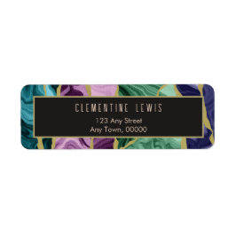 Etiqueta de dirección de devolución de agendas de 