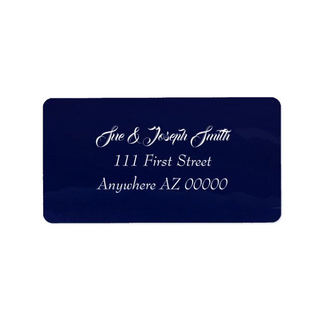 Etiqueta de dirección de devolución de ángeles des (Frente)