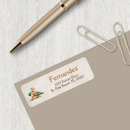 Etiqueta de dirección de devolución de animales de