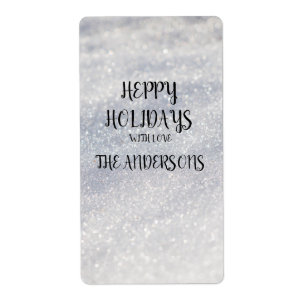 Etiqueta de dirección de devolución de año nuevo