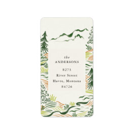 Etiqueta de dirección de devolución de árboles de