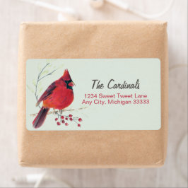 Etiqueta de dirección de devolución de arte de col