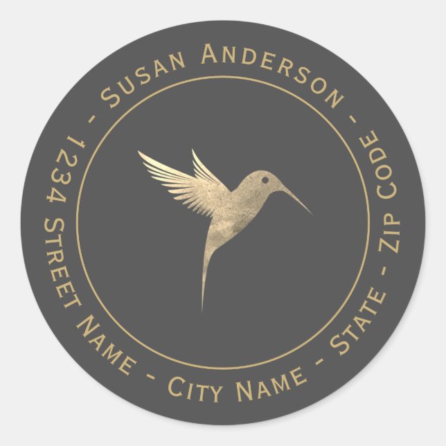 Etiqueta de dirección de devolución de aves de atu (Anverso)