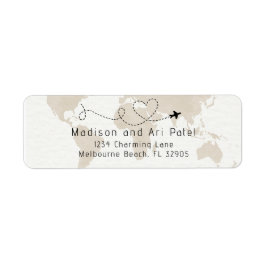 Etiqueta de dirección de devolución de Baby Shower