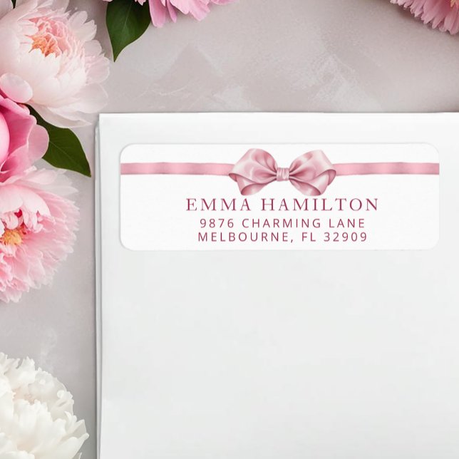 Etiqueta de dirección de devolución de Baby Shower (Return address label)