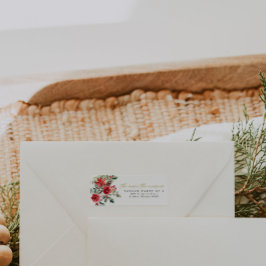 Etiqueta de dirección de devolución de Baby Shower