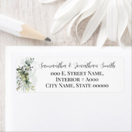 Etiqueta de dirección de devolución de Baby Shower