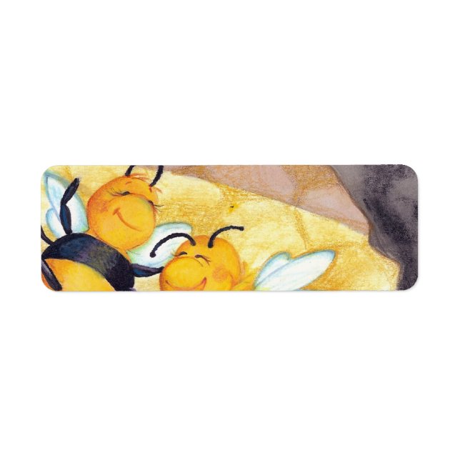 Etiqueta de dirección de devolución de baile de Ho (Frente)