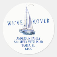 Etiqueta de dirección de devolución de barco de ve