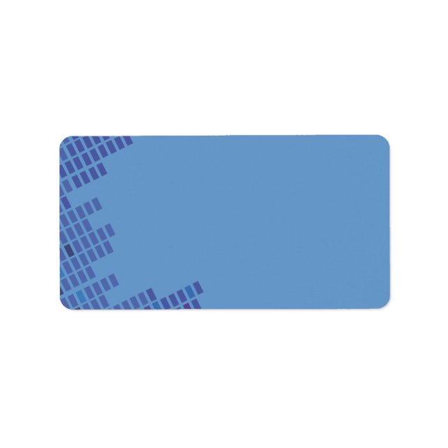 Etiqueta de dirección de devolución de barra de ro (Frente)