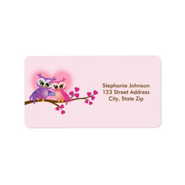 Etiqueta de dirección de devolución de biselas con (Frente)