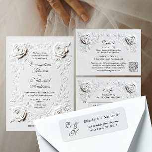 Etiqueta de dirección de devolución de boda atempo
