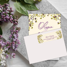 Etiqueta de dirección de devolución de boda con ve