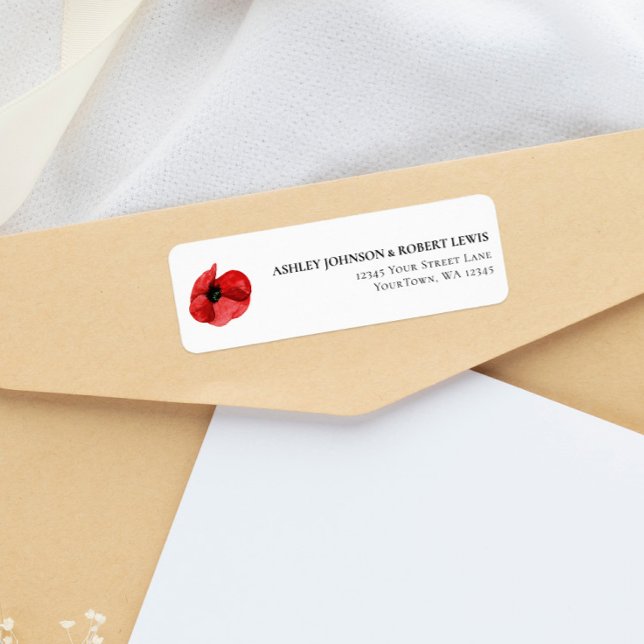 Etiqueta de dirección de devolución de boda de ama (Subido por el creador)