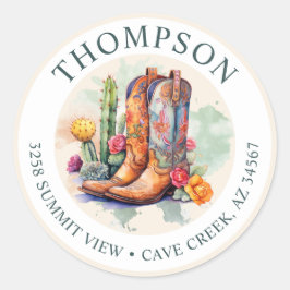 Etiqueta de dirección de devolución de boots de va