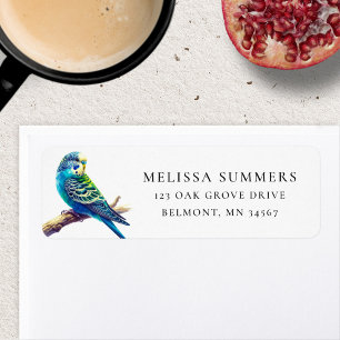 Etiqueta de dirección de devolución de color verde