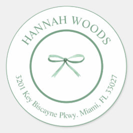 Etiqueta de dirección de devolución de coqueta ver