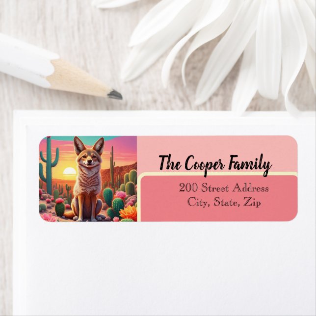 Etiqueta de dirección de devolución de Coyote (In situ)