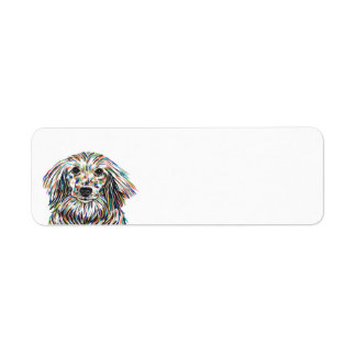 Etiqueta de dirección de devolución de Dachshund