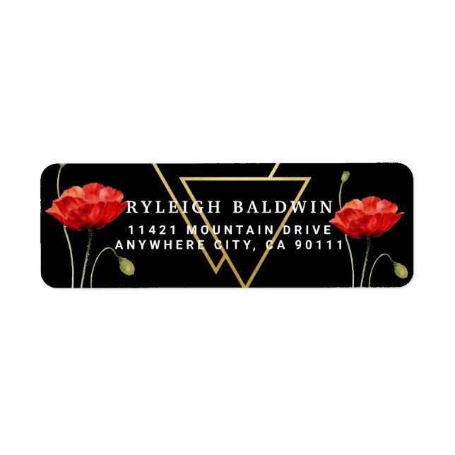 Etiqueta de dirección de devolución de disquete ro (Frente)