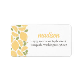 Etiqueta de dirección de devolución de ducha de no