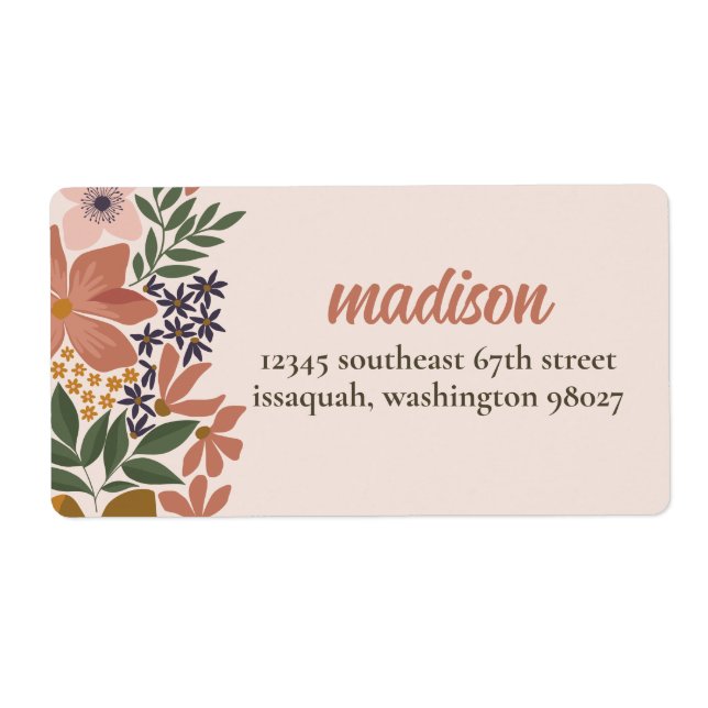 Etiqueta de dirección de devolución de ducha de no (Frente)