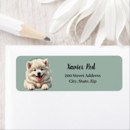 Etiqueta de dirección de devolución de ejemplo