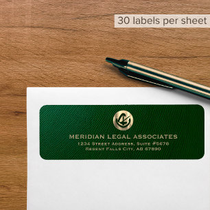 Etiqueta de dirección de devolución de Emblem lega