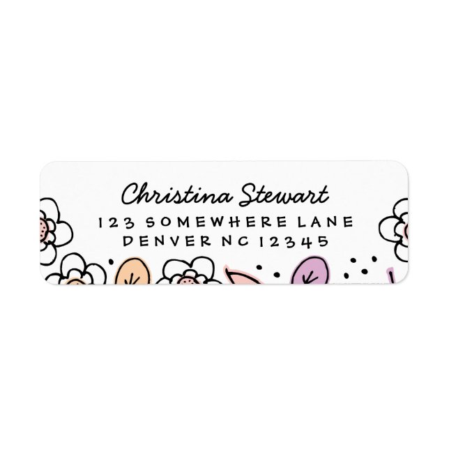 Etiqueta de dirección de devolución de escritura a (Frente)