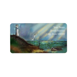 Etiqueta de dirección de devolución de faro