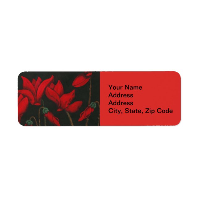 Etiqueta de dirección de devolución de flores, cic (Frente)