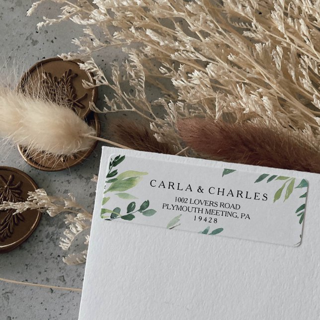 Etiqueta de dirección de devolución de follaje de  (Subido por el creador)