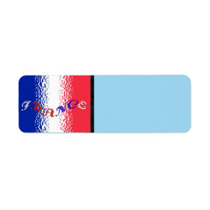 Etiqueta de dirección de devolución de Francia