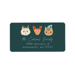 Etiqueta de dirección de devolución de gatos de na