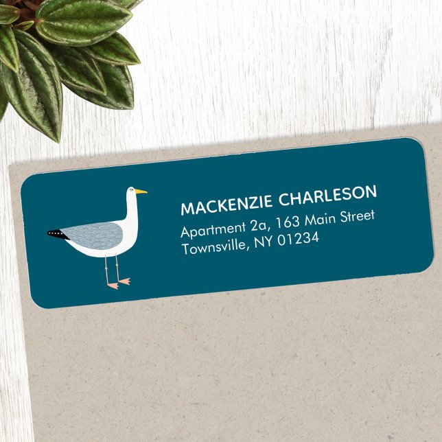 Etiqueta de dirección de devolución de gaviota (Subido por el creador)