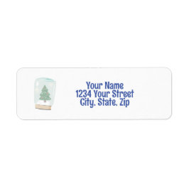 Etiqueta de dirección de devolución de globo de ni