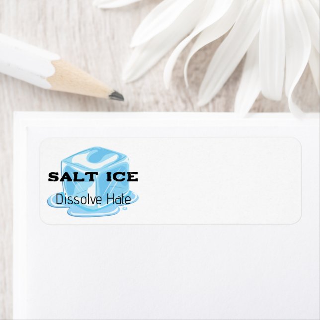 Etiqueta de dirección de devolución de hielo salad (In situ)