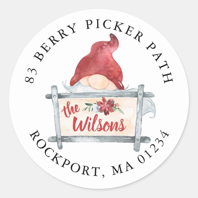 Etiqueta de dirección de devolución de ida y vuelt (Anverso)