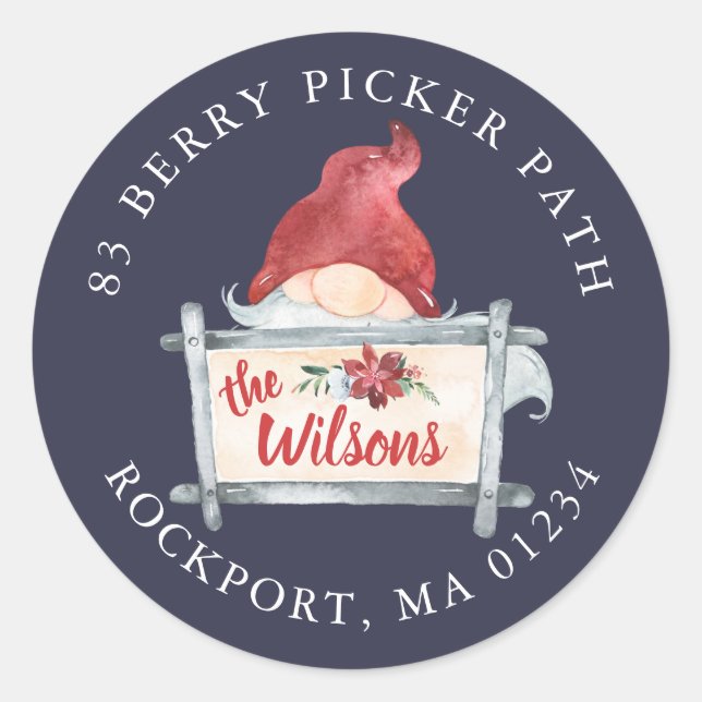 Etiqueta de dirección de devolución de ida y vuelt (Anverso)